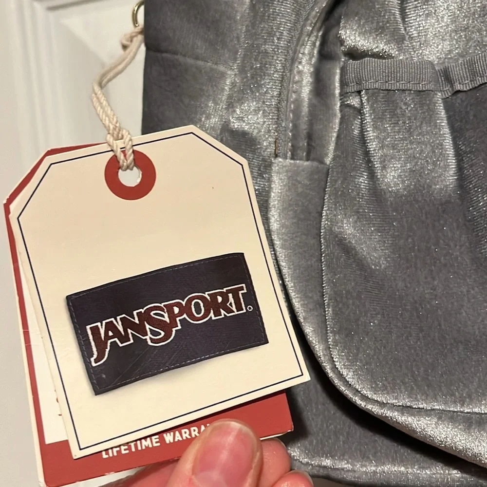 Jansport Crushed Velvet Mini Backpack - Picture 2 of 3